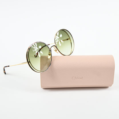 Chloe CH0037S 003 Mens Authentic Sunglasses Gold/Green, 61mm - New