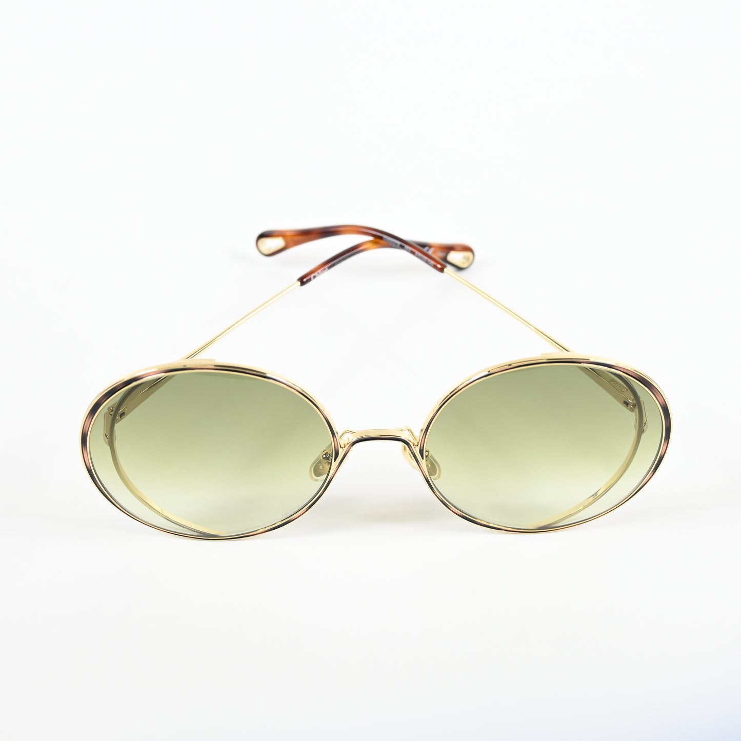 Chloe CH0037S 003 Mens Authentic Sunglasses Gold/Green, 61mm - New