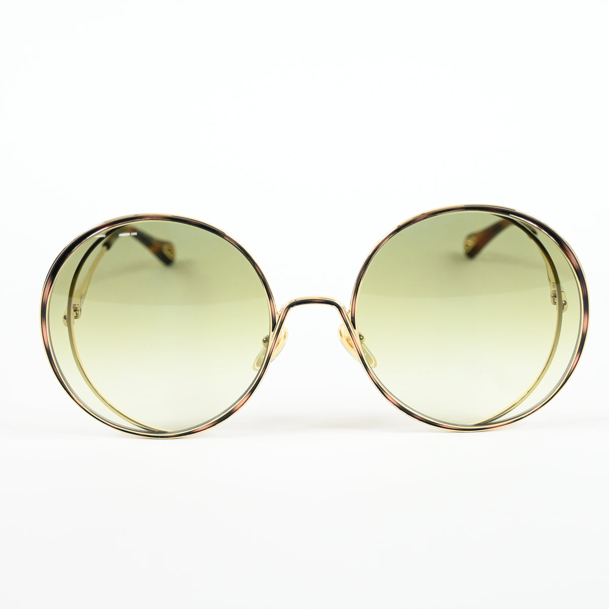Chloe CH0037S 003 Mens Authentic Sunglasses Gold/Green, 61mm - New