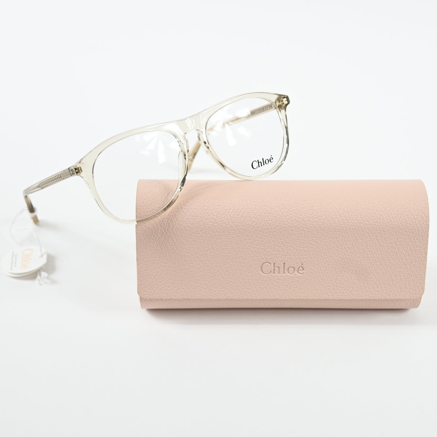 Chloe CH0010O 001 Womens Authentic Eyeglasses Clear Light Pink, 54-16mm - New