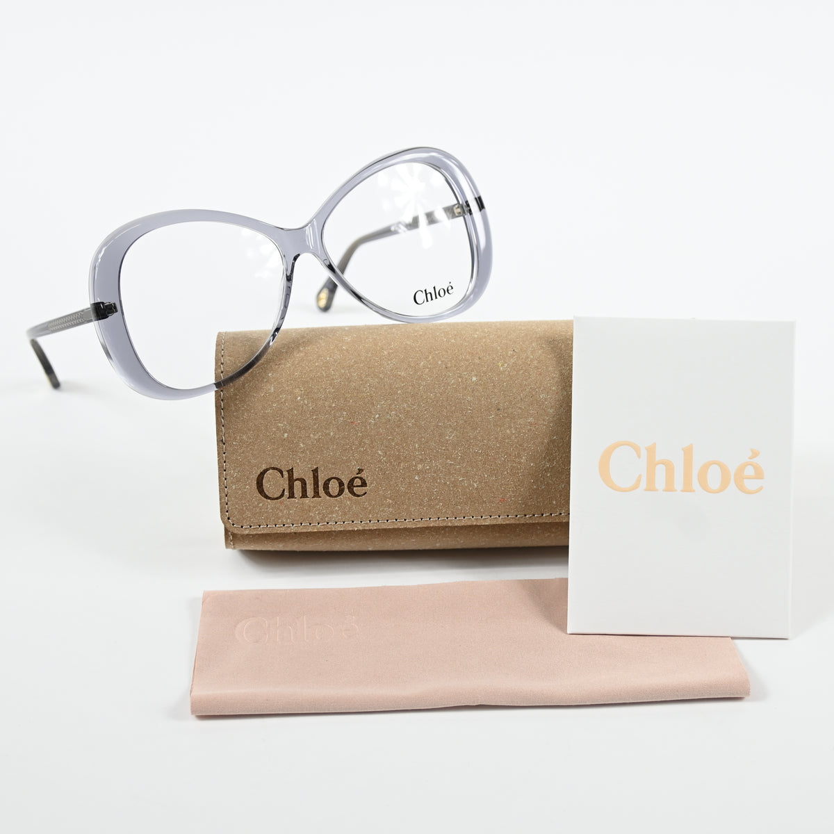 Chloe CH0011O 003 Womens Authentic Eyeglasses Clear Gray, 56-13mm - New