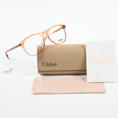 Chloe CH0010O 004 Womens Authentic Eyeglasses Clear Orange, 54-16mm - New