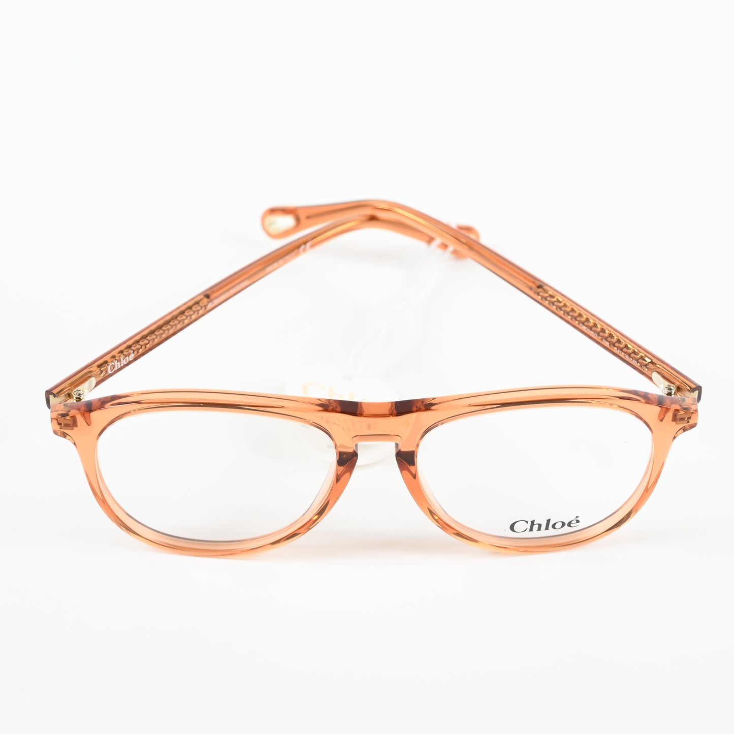 Chloe CH0010O 004 Womens Authentic Eyeglasses Clear Orange, 54-16mm - New