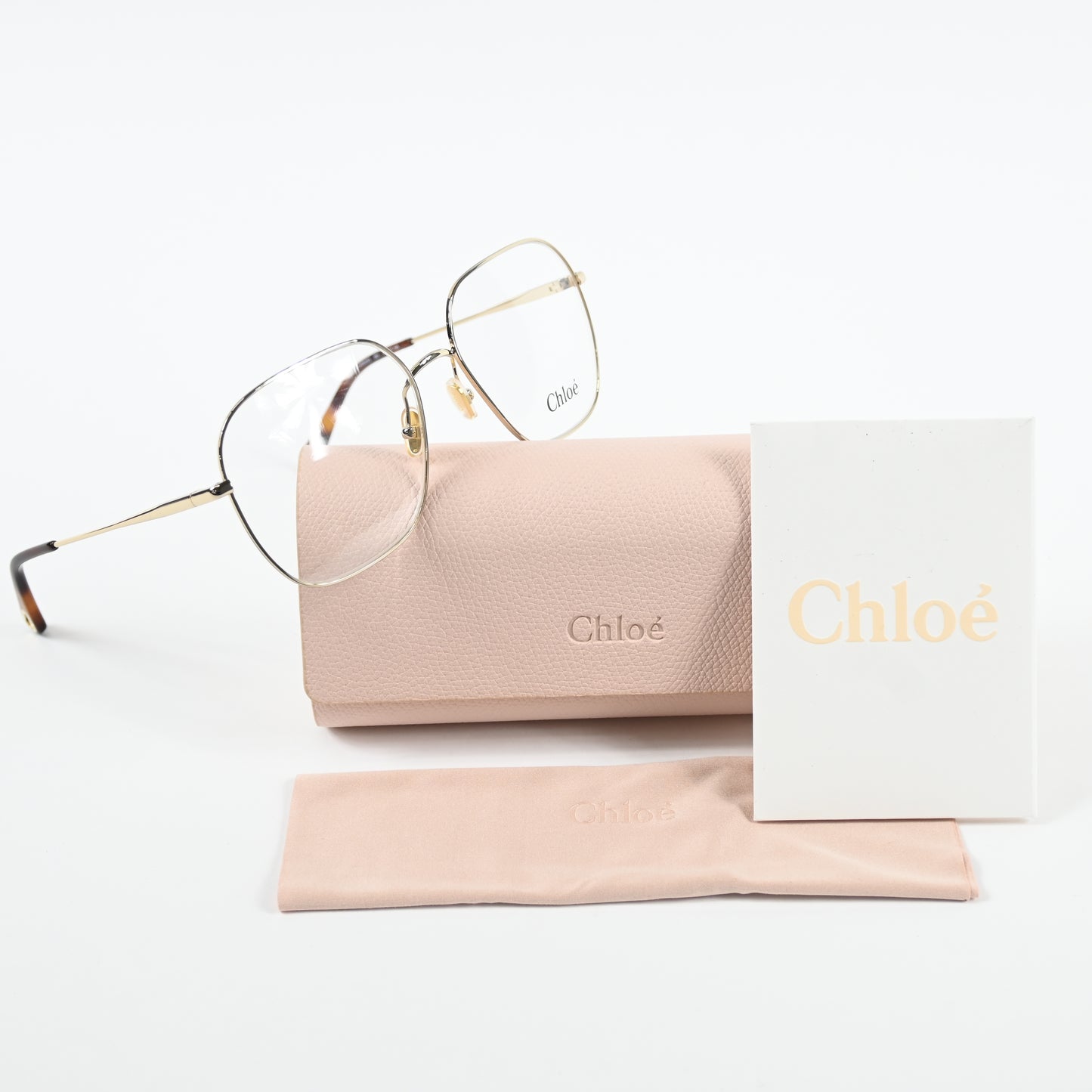 Chloe CH0023O 001 Mens Authentic Eyeglasses Gold, 59-17mm - New