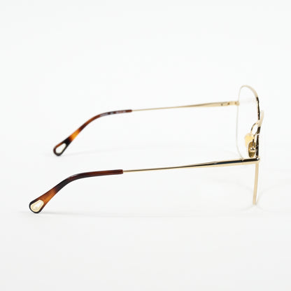Chloe CH0023O 001 Mens Authentic Eyeglasses Gold, 59-17mm - New