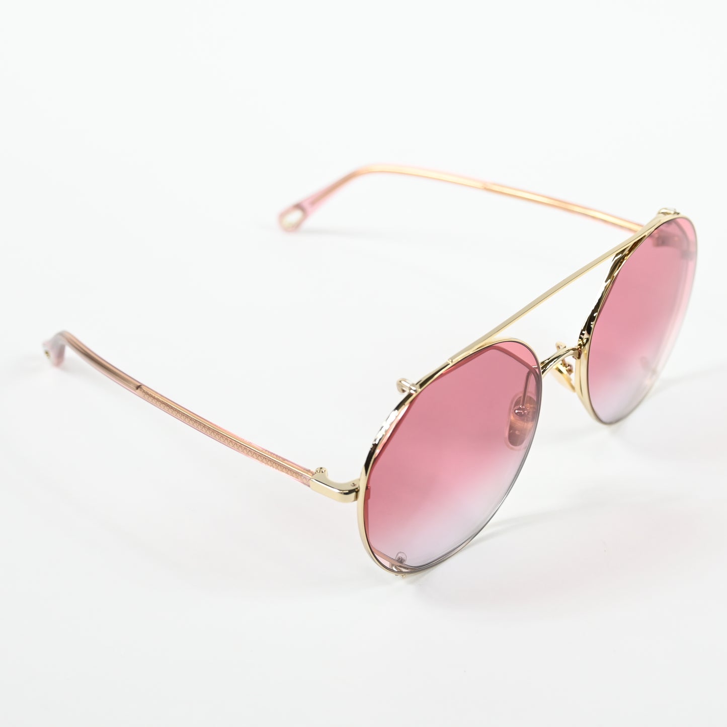 Chloe CH0041S 004 Unisex Authentic Sunglasses Gold/Red, 57mm - New