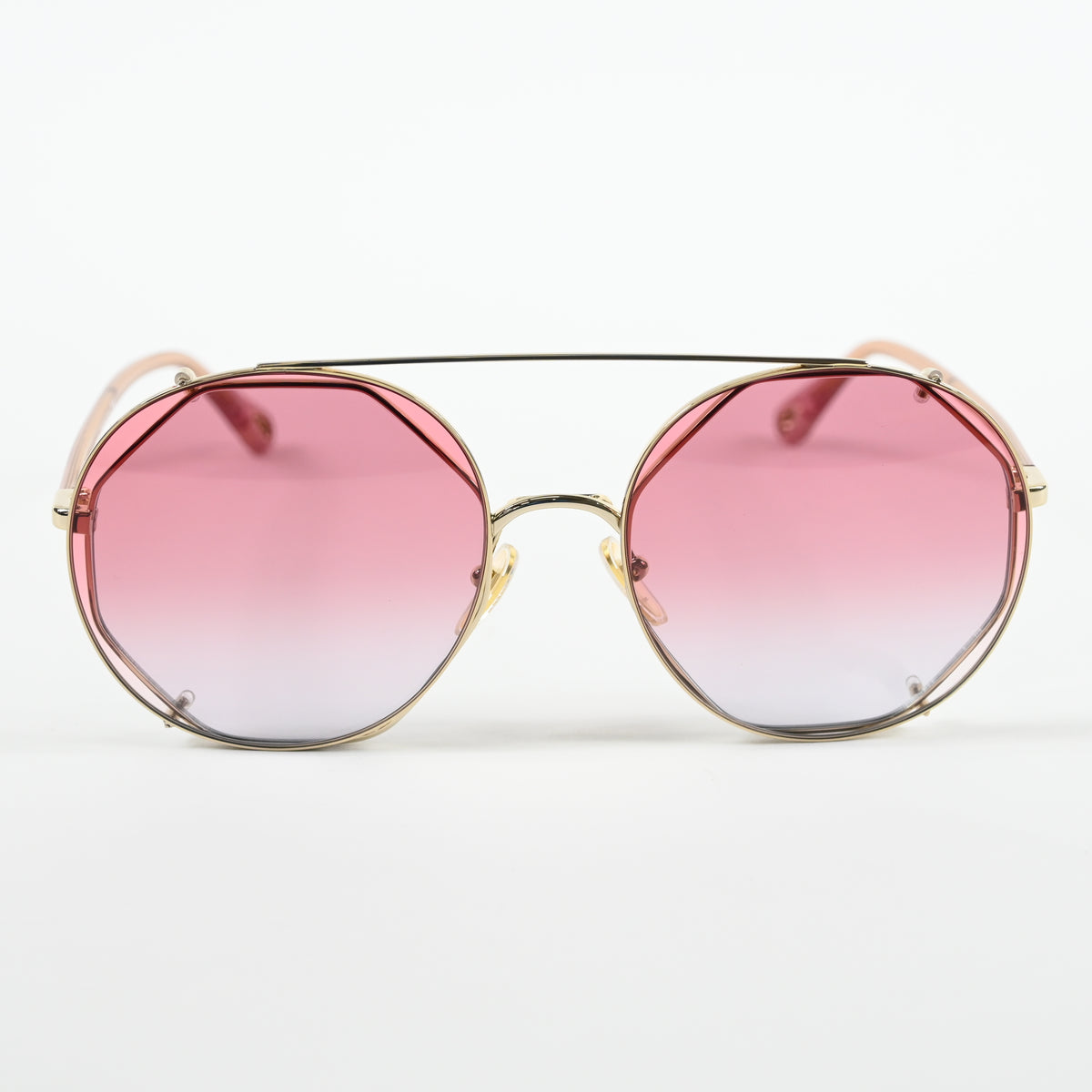 Chloe CH0041S 004 Unisex Authentic Sunglasses Gold/Red, 57mm - New