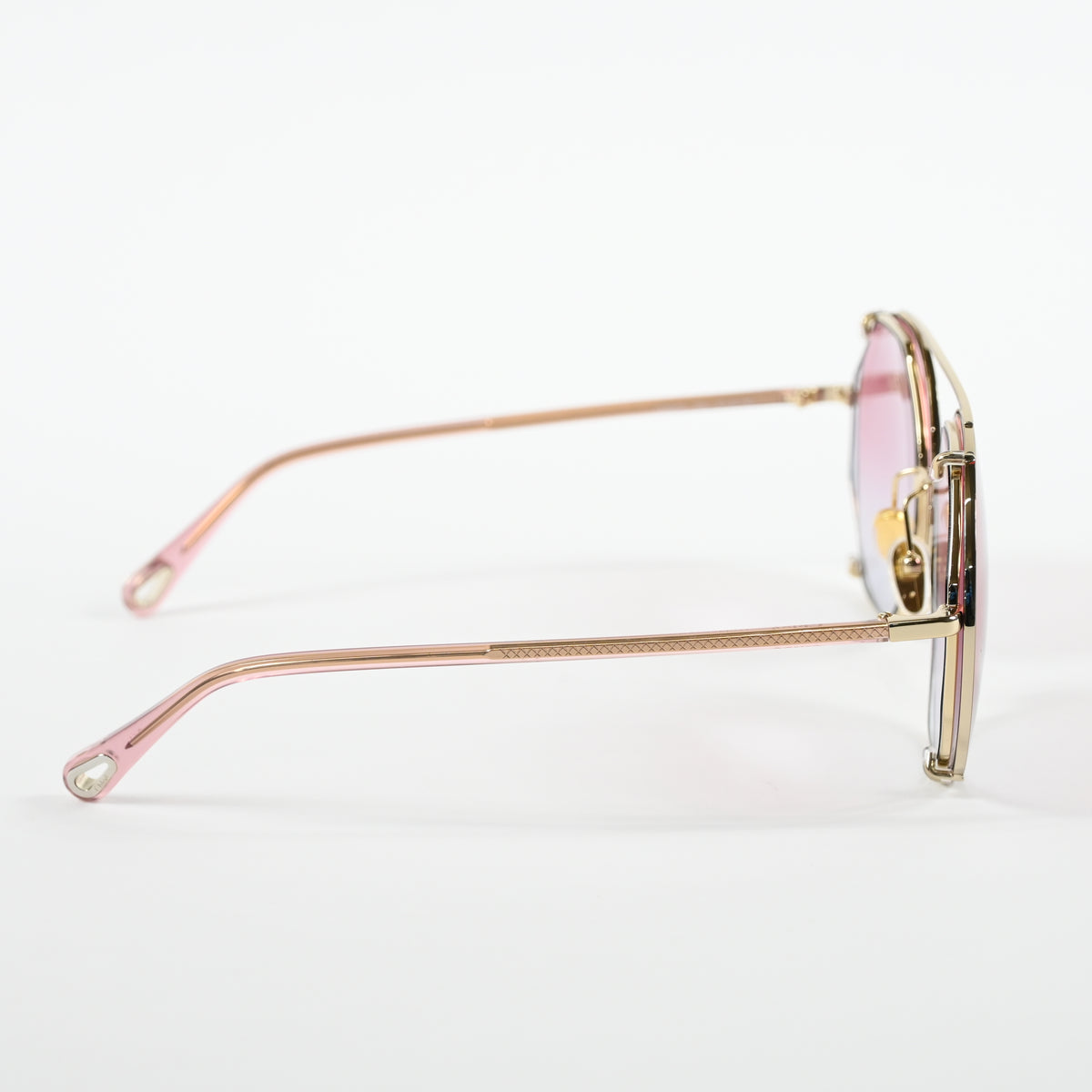 Chloe CH0041S 004 Unisex Authentic Sunglasses Gold/Red, 57mm - New