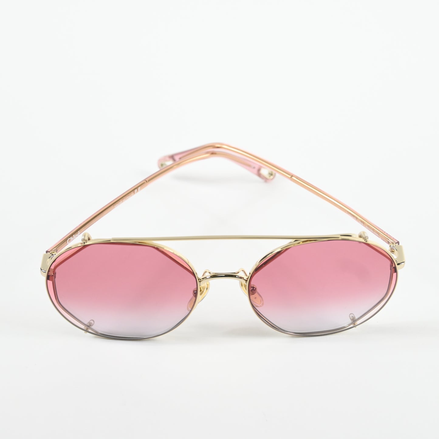 Chloe CH0041S 004 Unisex Authentic Sunglasses Gold/Red, 57mm - New