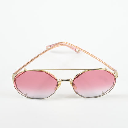 Chloe CH0041S 004 Unisex Authentic Sunglasses Gold/Red, 57mm - New