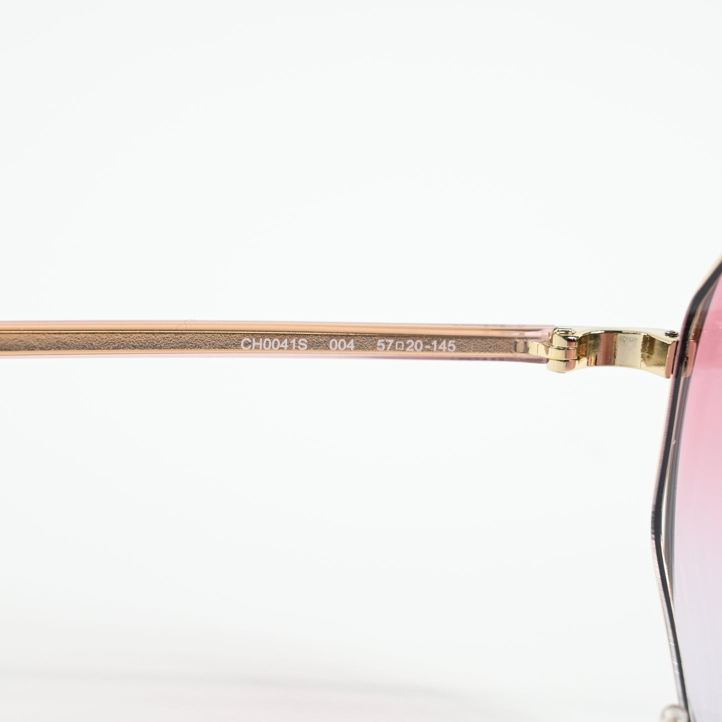 Chloe CH0041S 004 Unisex Authentic Sunglasses Gold/Red, 57mm - New