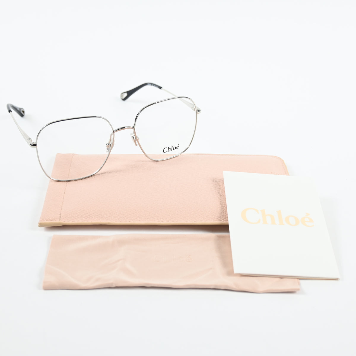 Chloe CH0023O 003 Womens Authentic Eyeglasses Silver, 59-17mm - New