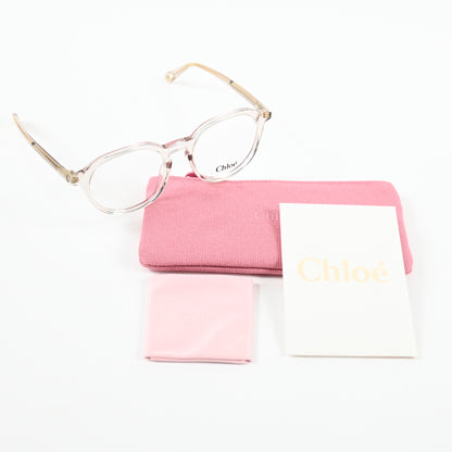 Chloe CH0012O 005 Womens Authentic Eyeglasses Clear Light Pink, 50-18mm - New