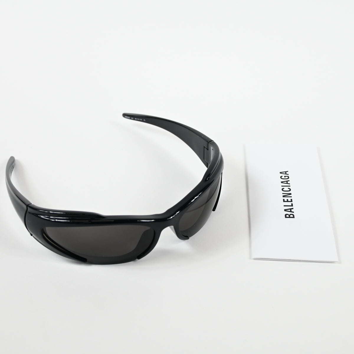 Balenciaga BB0253S 001 Unisex Authentic Sunglasses Black/Gray, 80mm - New