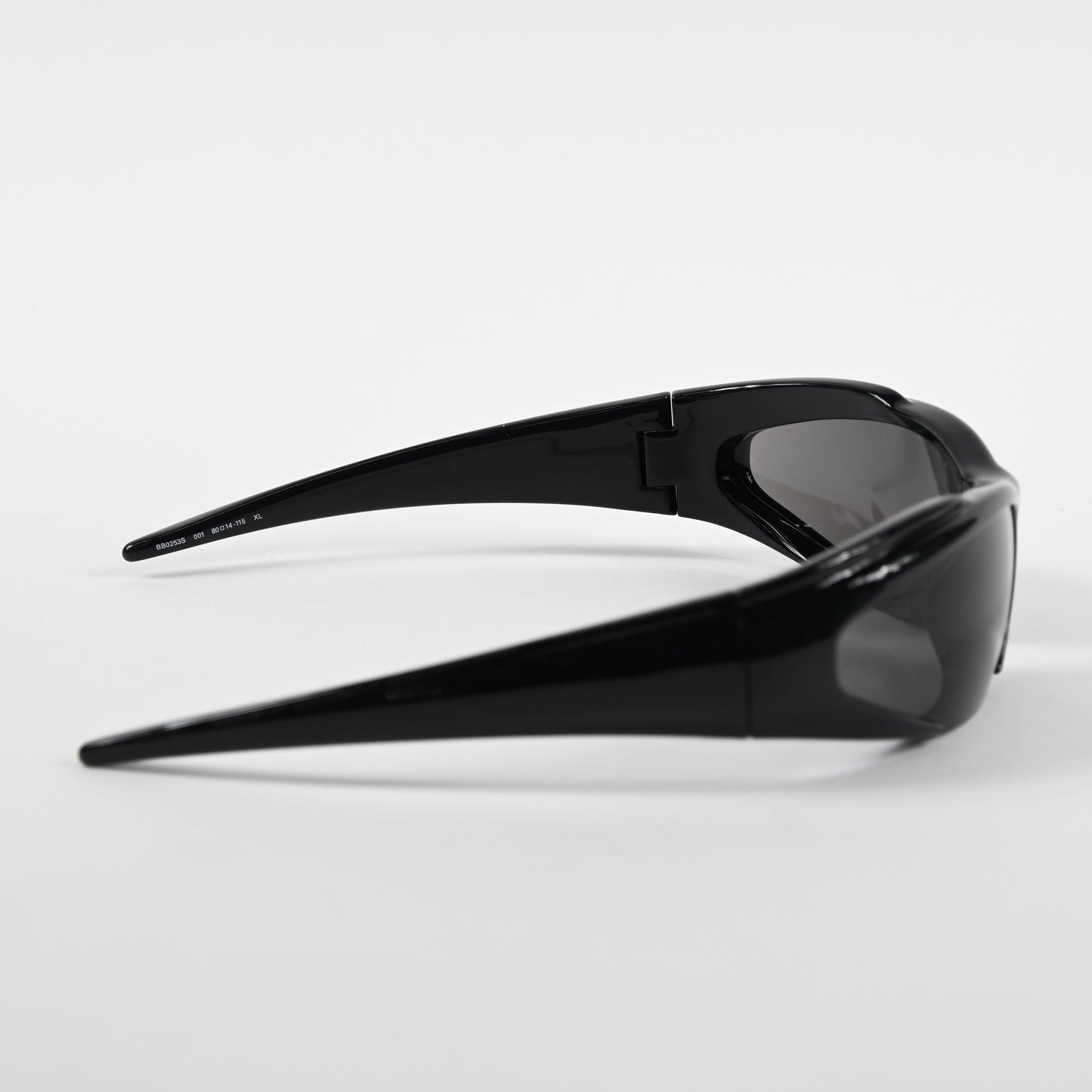 Balenciaga BB0253S 001 Unisex Authentic Sunglasses Black/Gray, 80mm - New