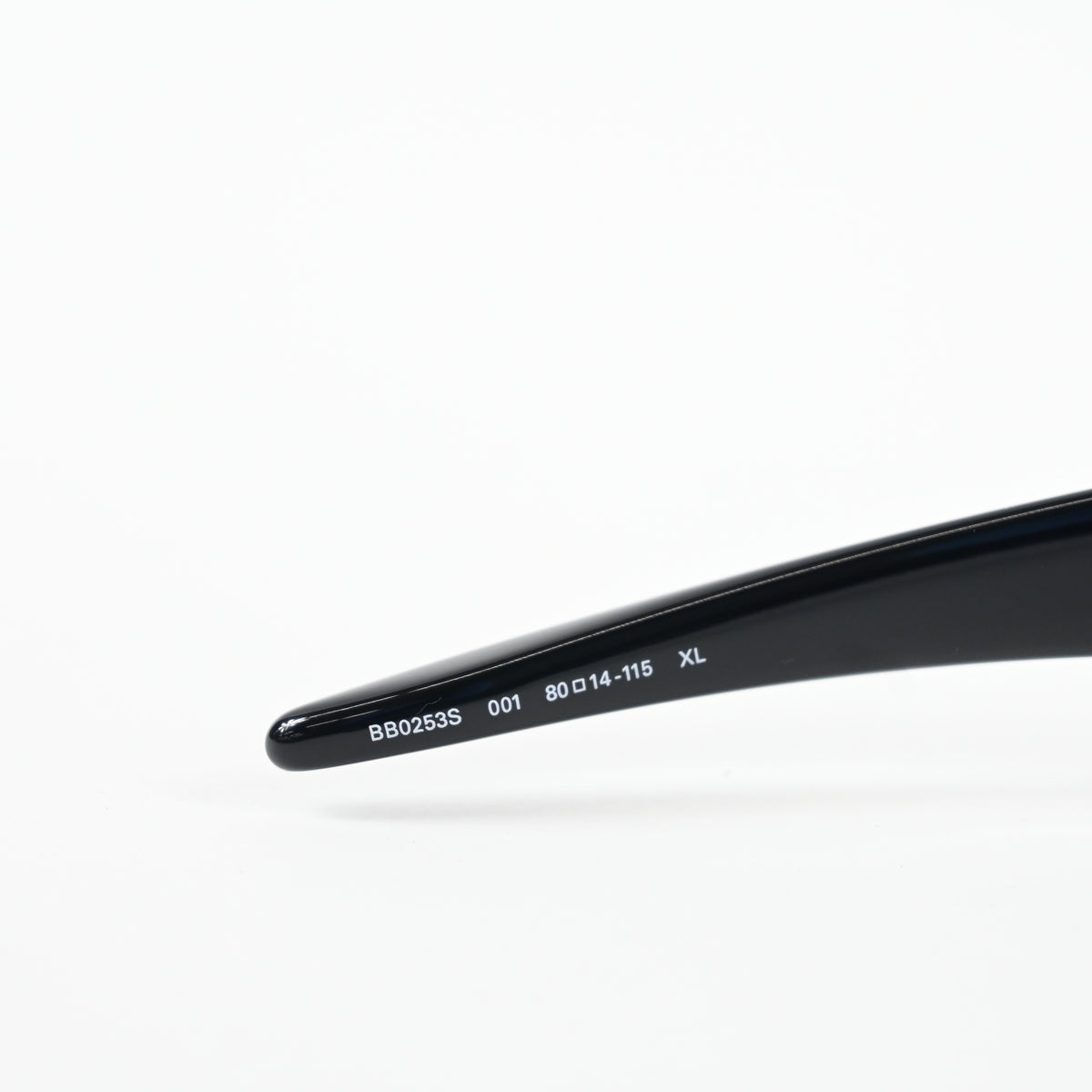 Balenciaga BB0253S 001 Unisex Authentic Sunglasses Black/Gray, 80mm - New