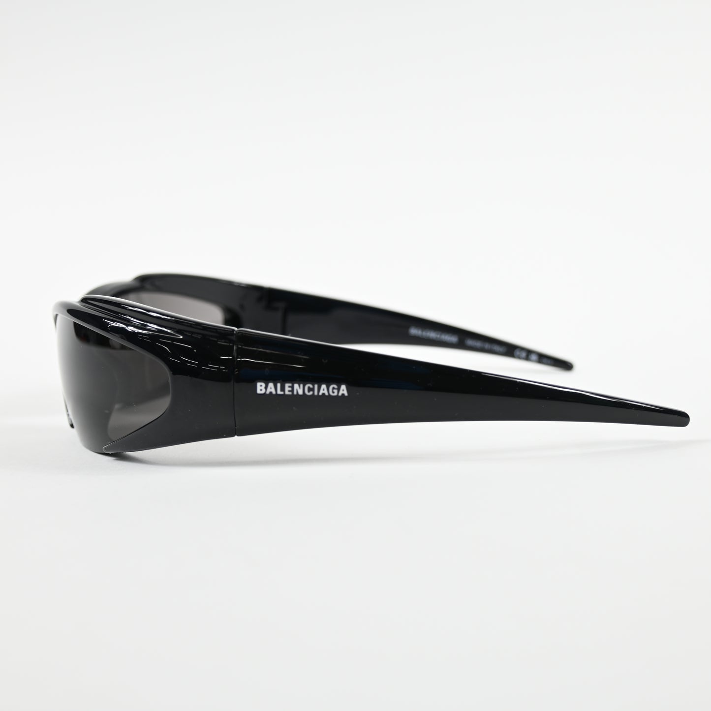 Balenciaga BB0253S 001 Unisex Authentic Sunglasses Black/Gray, 80mm - New