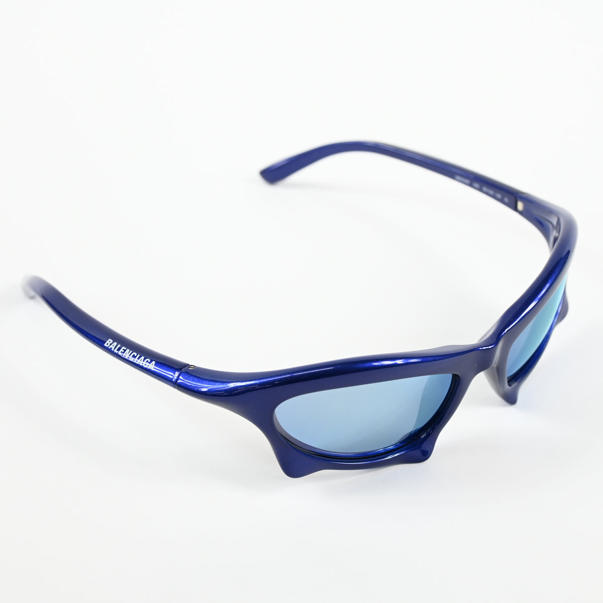 Balenciaga BB0229S 006 Mens Authentic Sunglasses Blue, 59mm - New