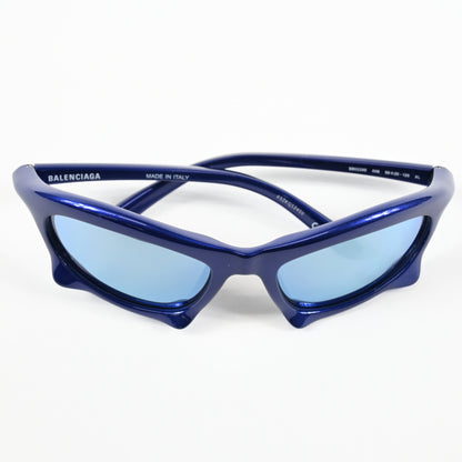 Balenciaga BB0229S 006 Mens Authentic Sunglasses Blue, 59mm - New