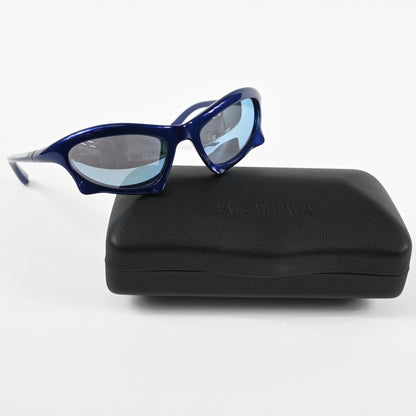 Balenciaga BB0229S 006 Mens Authentic Sunglasses Blue, 59mm - New