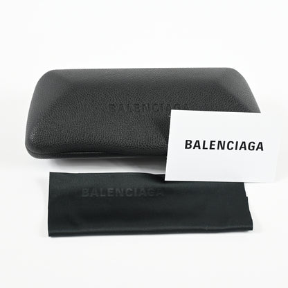 Balenciaga BB0277S 003 Unisex Authentic Sunglasses Silver/Blue, 60mm - New