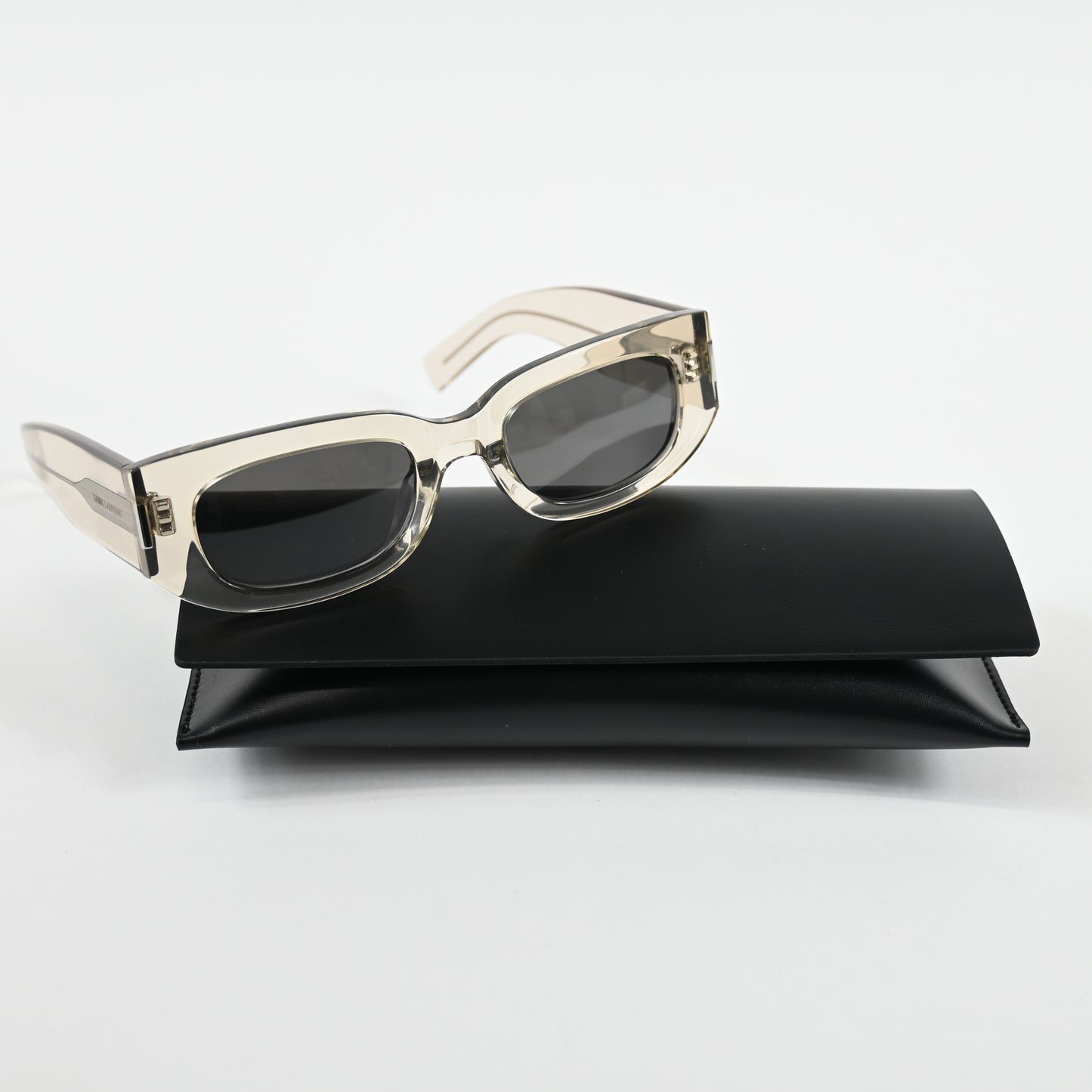 Yves Saint Laurent SL-697S 003 Unisex Authentic Sunglasses Beige/Gray, 51 - New