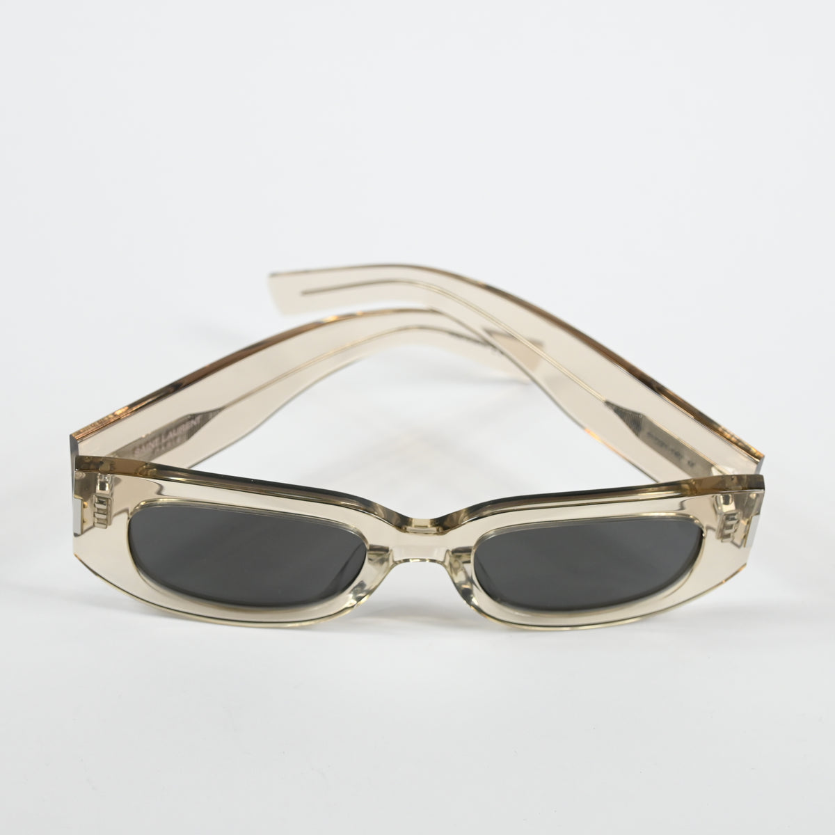 Yves Saint Laurent SL-697S 003 Unisex Authentic Sunglasses Beige/Gray, 51 - New