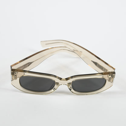 Yves Saint Laurent SL-697S 003 Unisex Authentic Sunglasses Beige/Gray, 51 - New