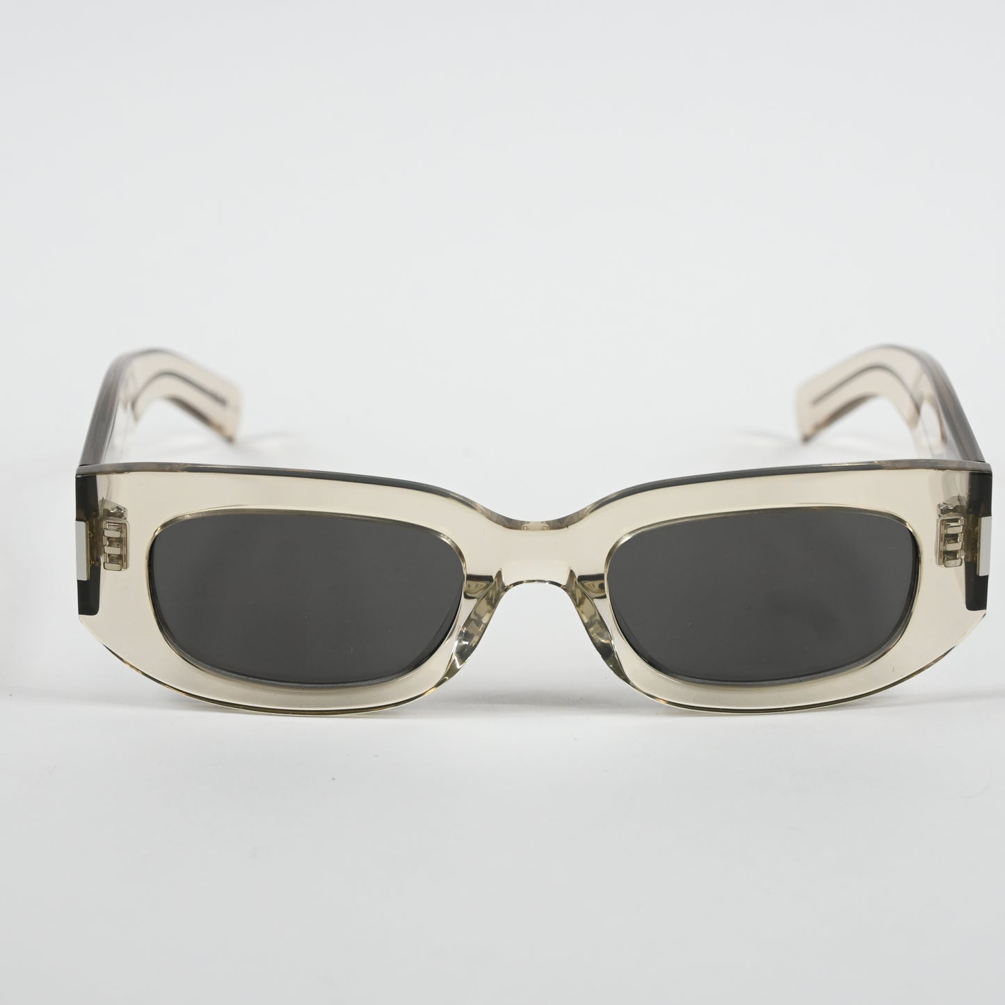 Yves Saint Laurent SL-697S 003 Unisex Authentic Sunglasses Beige/Gray, 51 - New