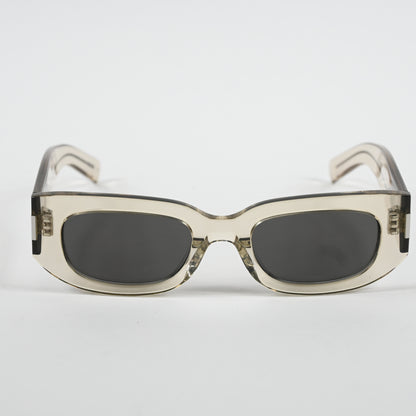 Yves Saint Laurent SL-697S 003 Unisex Authentic Sunglasses Beige/Gray, 51 - New