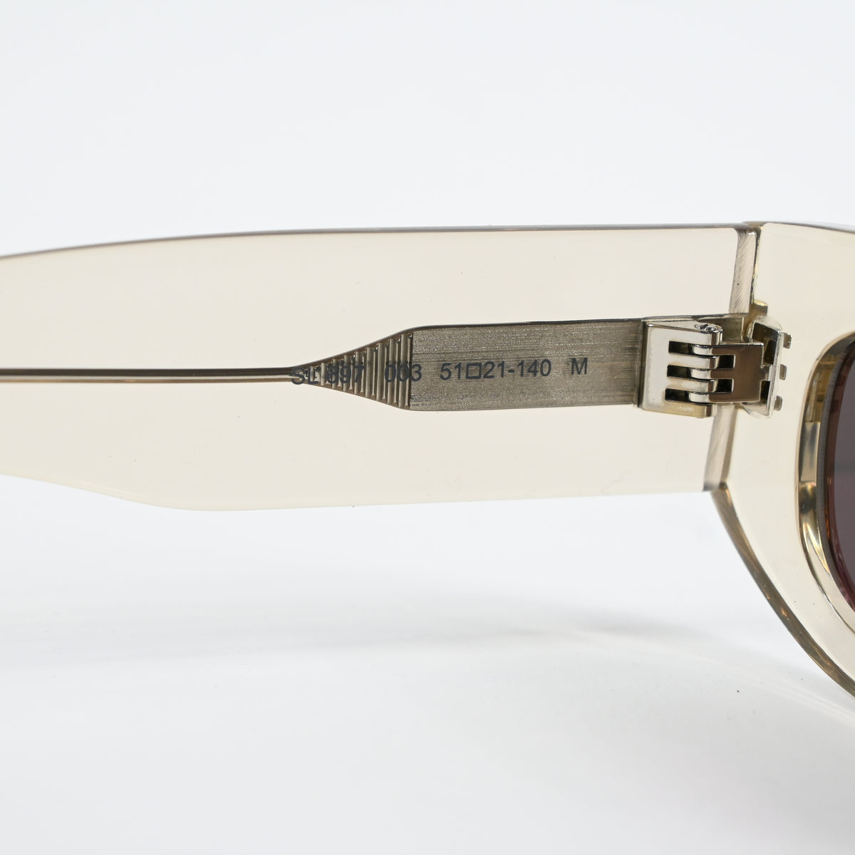 Yves Saint Laurent SL-697S 003 Unisex Authentic Sunglasses Beige/Gray, 51 - New