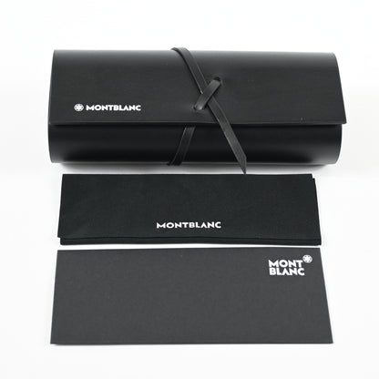 Montblanc MB0190S 002 Mens Authentic Sunglasses Ruthenium Green, 55mm - New