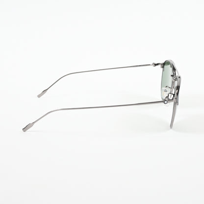 Montblanc MB0190S 002 Mens Authentic Sunglasses Ruthenium Green, 55mm - New