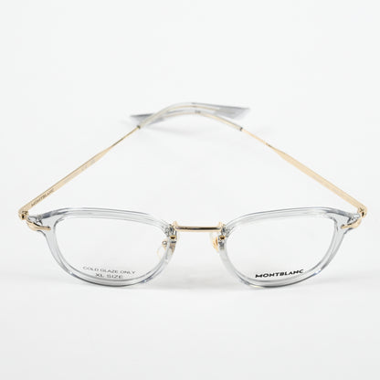 Montblanc MB0336O 003 Mens Authentic Eyeglasses Gray/Gold, 48mm - New