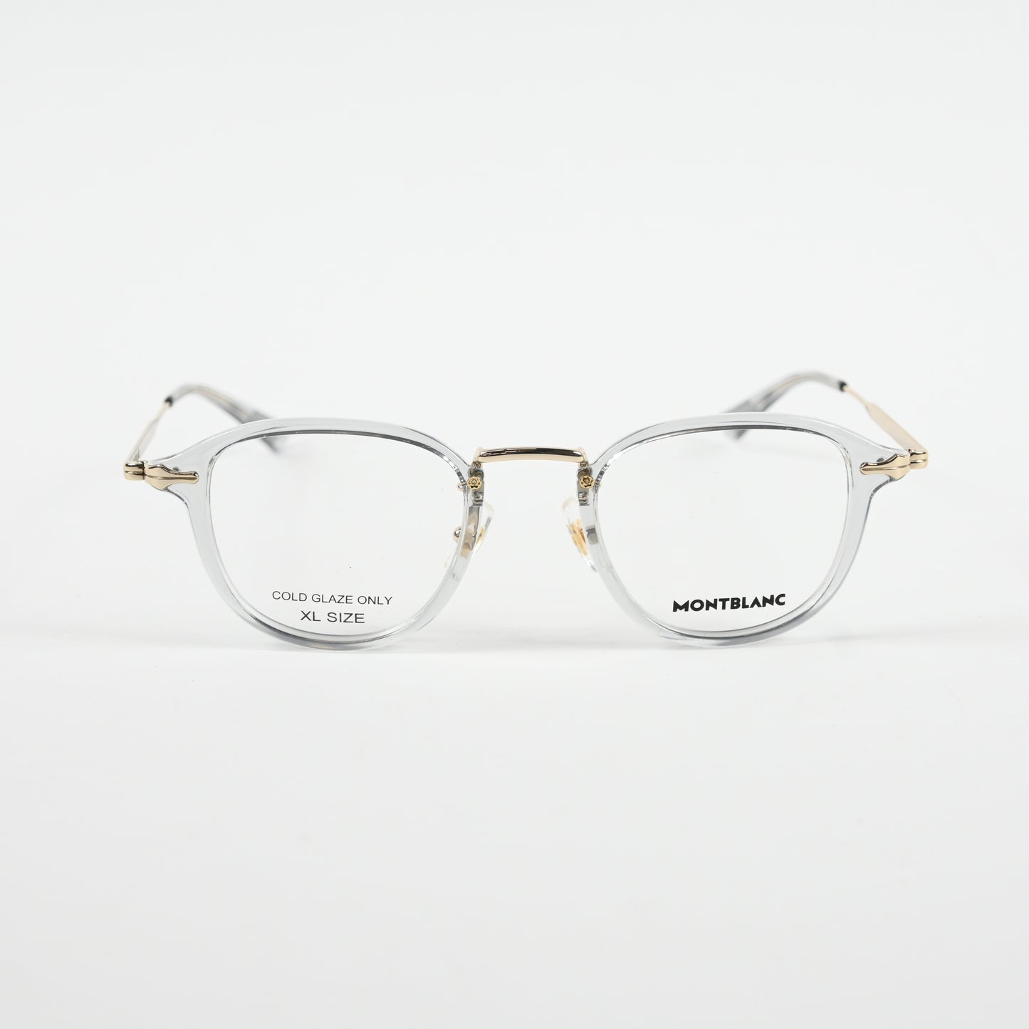 Montblanc MB0336O 003 Mens Authentic Eyeglasses Gray/Gold, 48mm - New