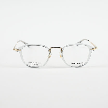 Montblanc MB0336O 003 Mens Authentic Eyeglasses Gray/Gold, 48mm - New