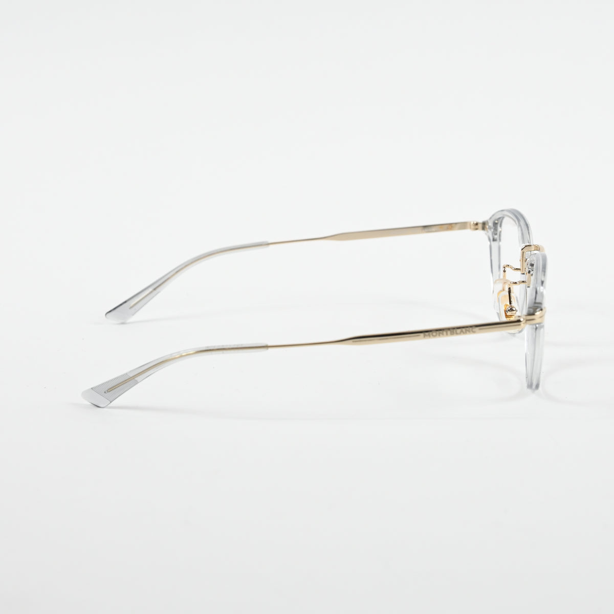 Montblanc MB0336O 003 Mens Authentic Eyeglasses Gray/Gold, 48mm - New