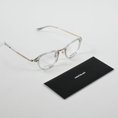 Montblanc MB0336O 003 Mens Authentic Eyeglasses Gray/Gold, 48mm - New