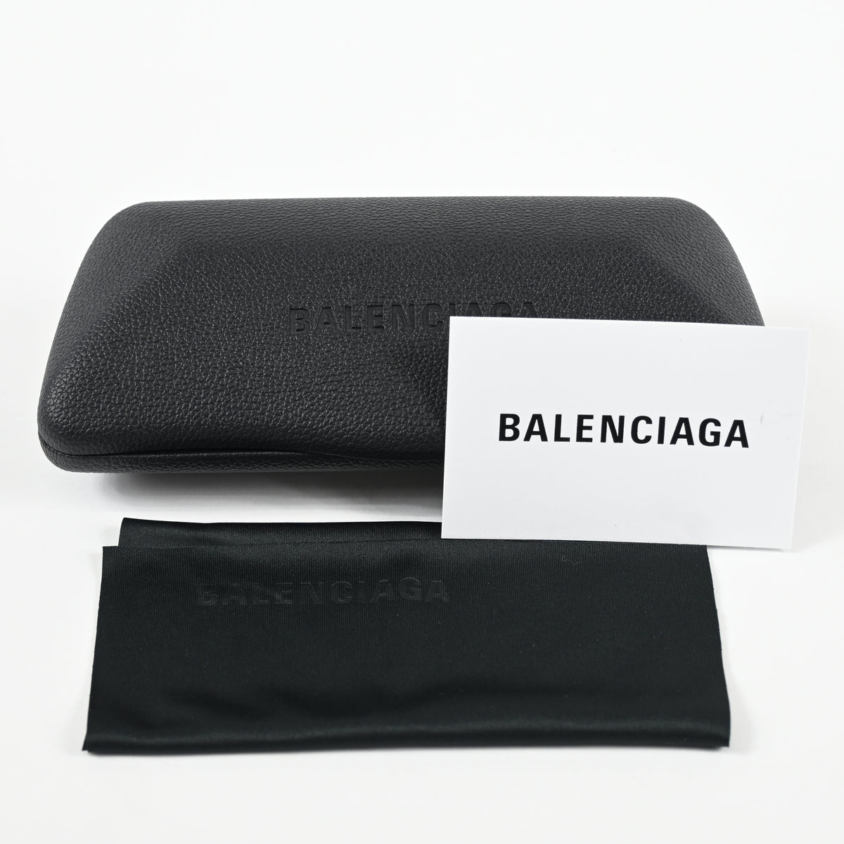 Balenciaga BB0308O 004 Mens Authentic Eyeglasses Clear Blue, 54mm - New