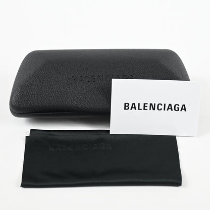 Balenciaga BB0308O 004 Mens Authentic Eyeglasses Clear Blue, 54mm - New