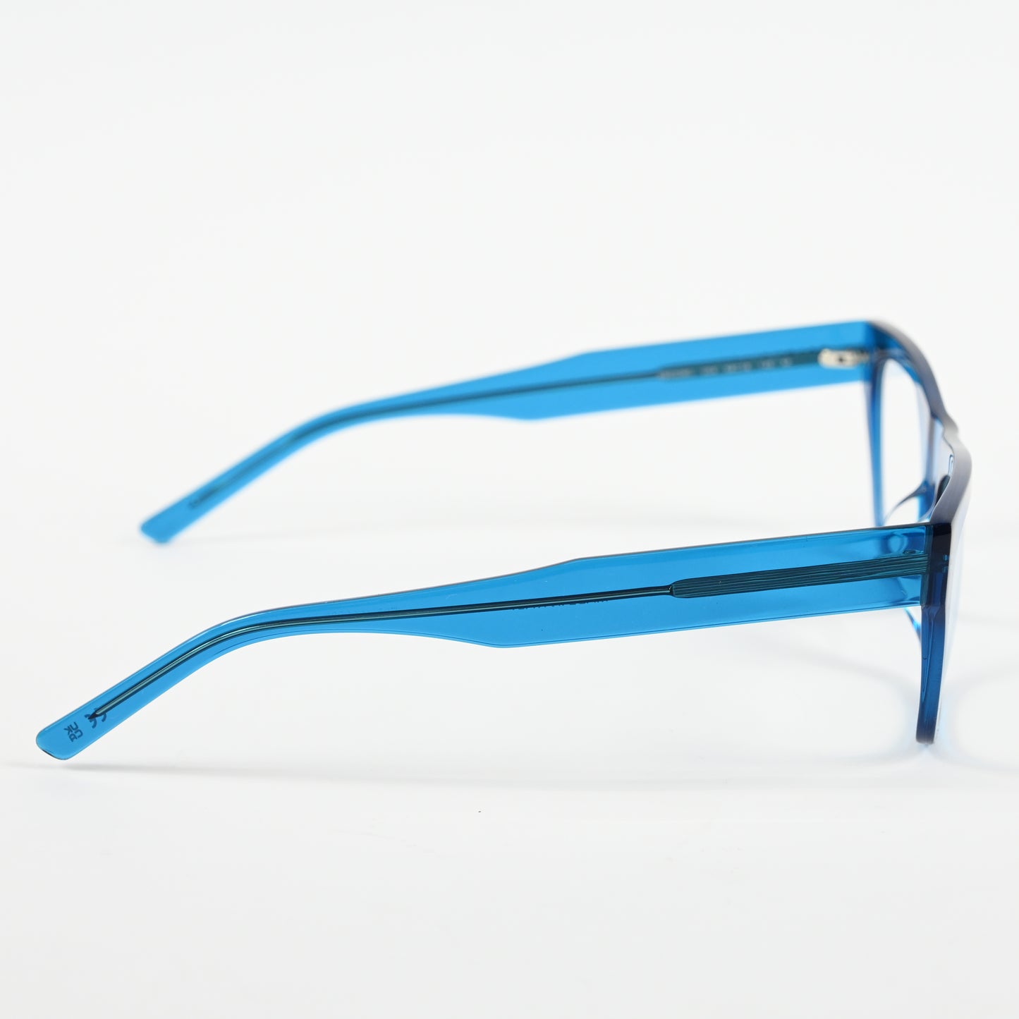 Balenciaga BB0308O 004 Mens Authentic Eyeglasses Clear Blue, 54mm - New