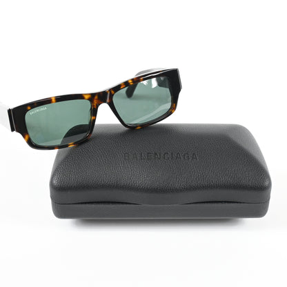 Balenciaga BB0261S 002 Mens Authentic Sunglasses Havana/Silver, 57mm - New