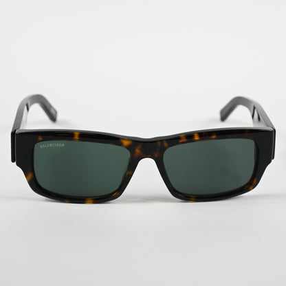 Balenciaga BB0261S 002 Mens Authentic Sunglasses Havana/Silver, 57mm - New