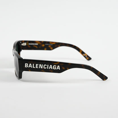 Balenciaga BB0261S 002 Mens Authentic Sunglasses Havana/Silver, 57mm - New