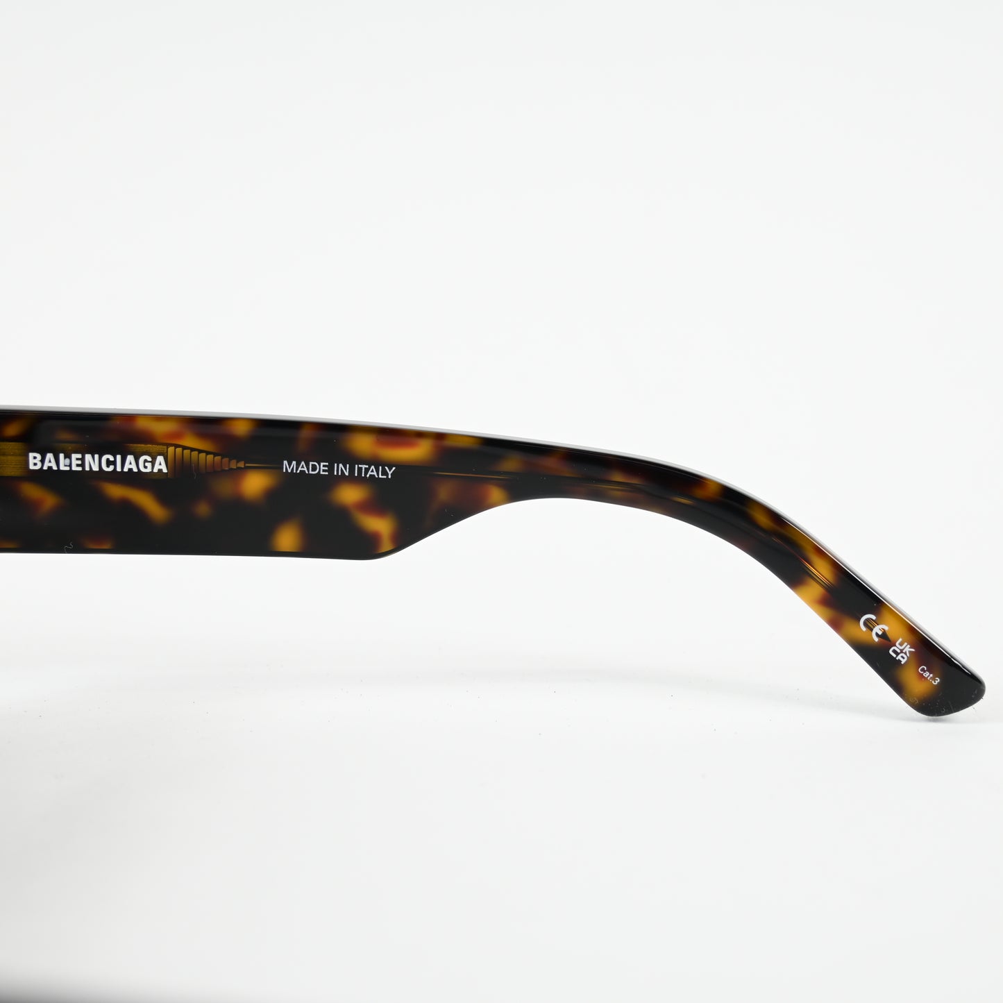 Balenciaga BB0261S 002 Mens Authentic Sunglasses Havana/Silver, 57mm - New