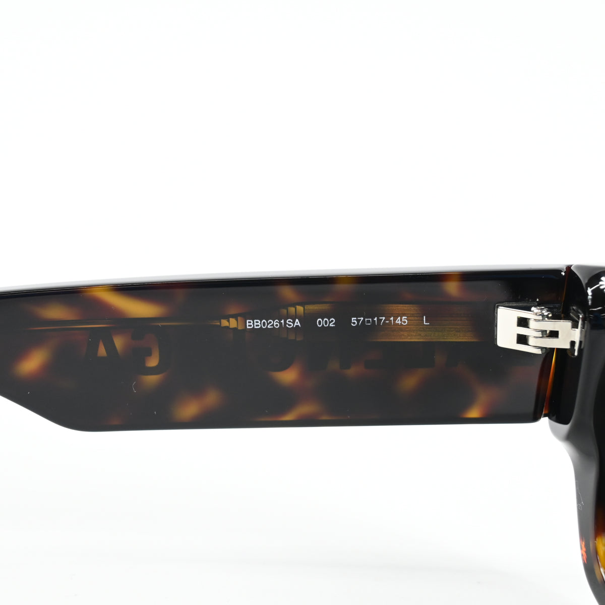 Balenciaga BB0261S 002 Mens Authentic Sunglasses Havana/Silver, 57mm - New