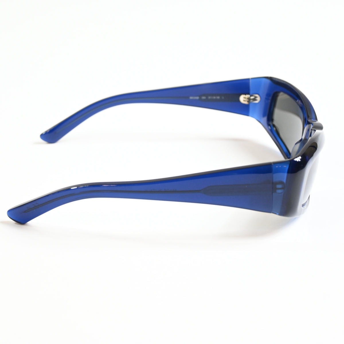 Balenciaga BB0266S 004 Unisex Authentic Sunglasses Clear Blue, 57mm - New