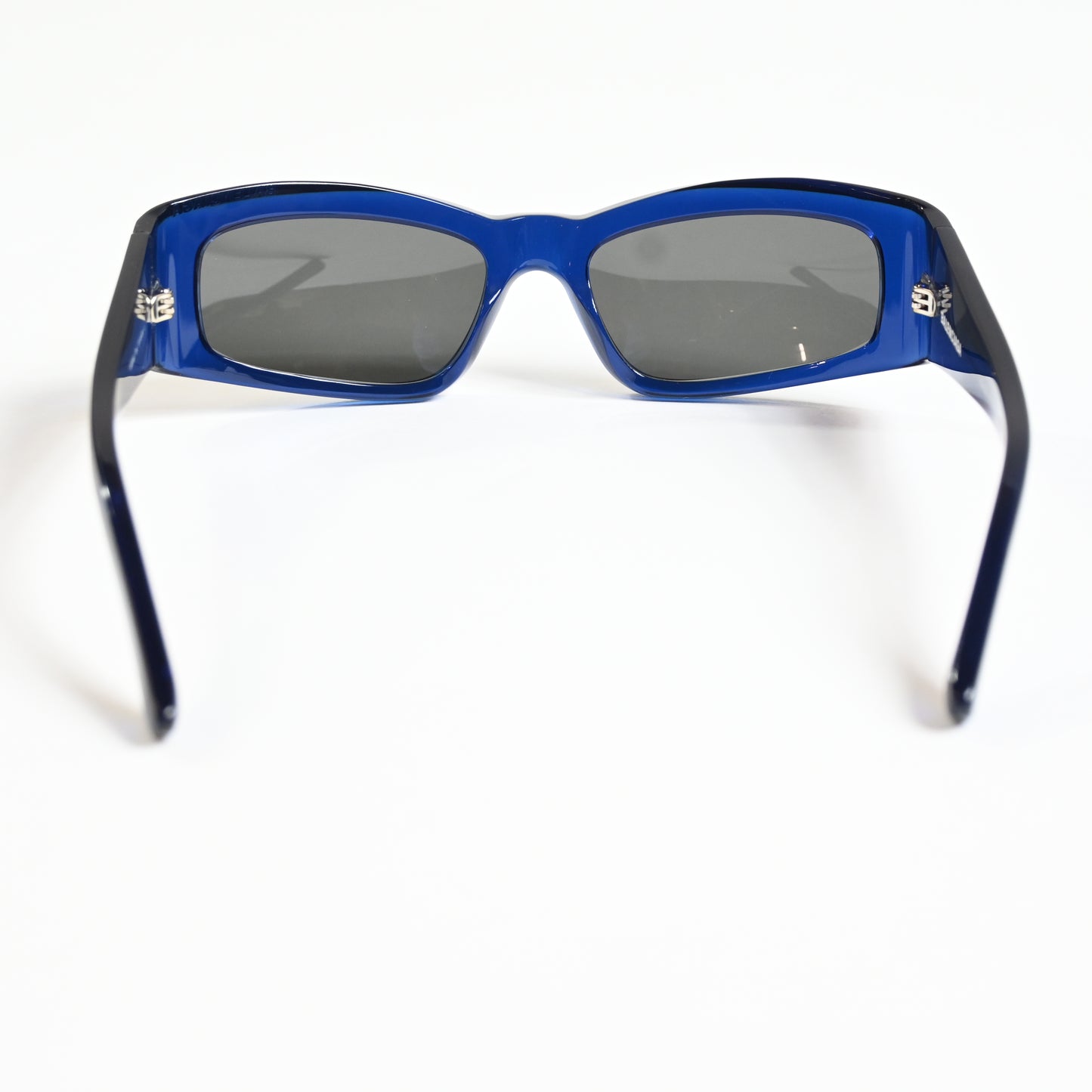 Balenciaga BB0266S 004 Unisex Authentic Sunglasses Clear Blue, 57mm - New