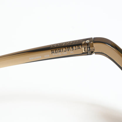 Balenciaga BB0289S 003 Unisex Authentic Sunglasses Clear Brown/Gold, 71mm - New