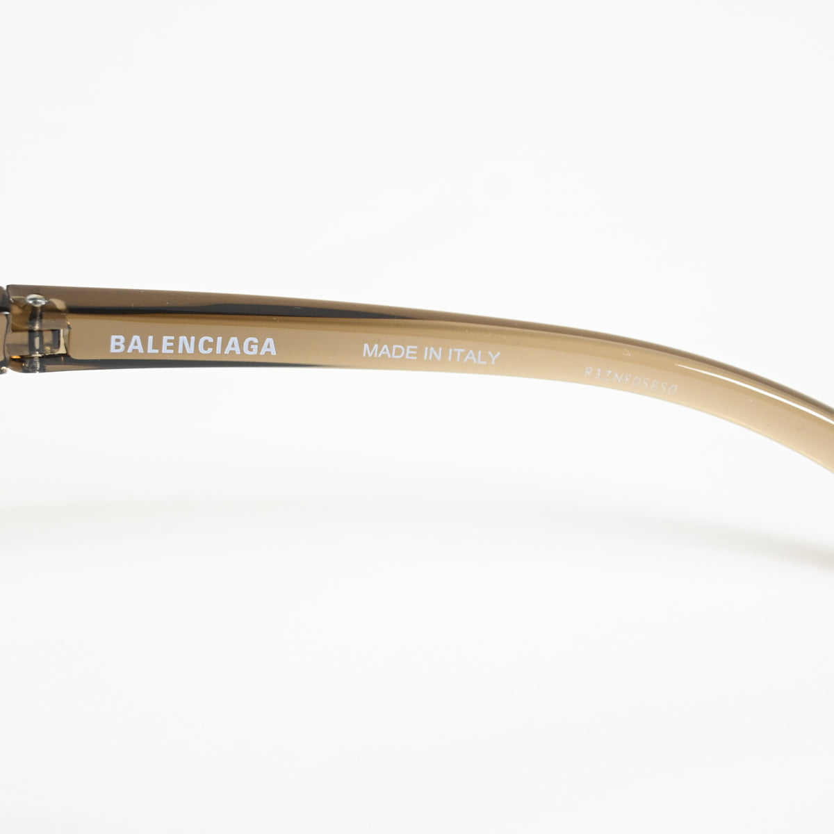 Balenciaga BB0289S 003 Unisex Authentic Sunglasses Clear Brown/Gold, 71mm - New